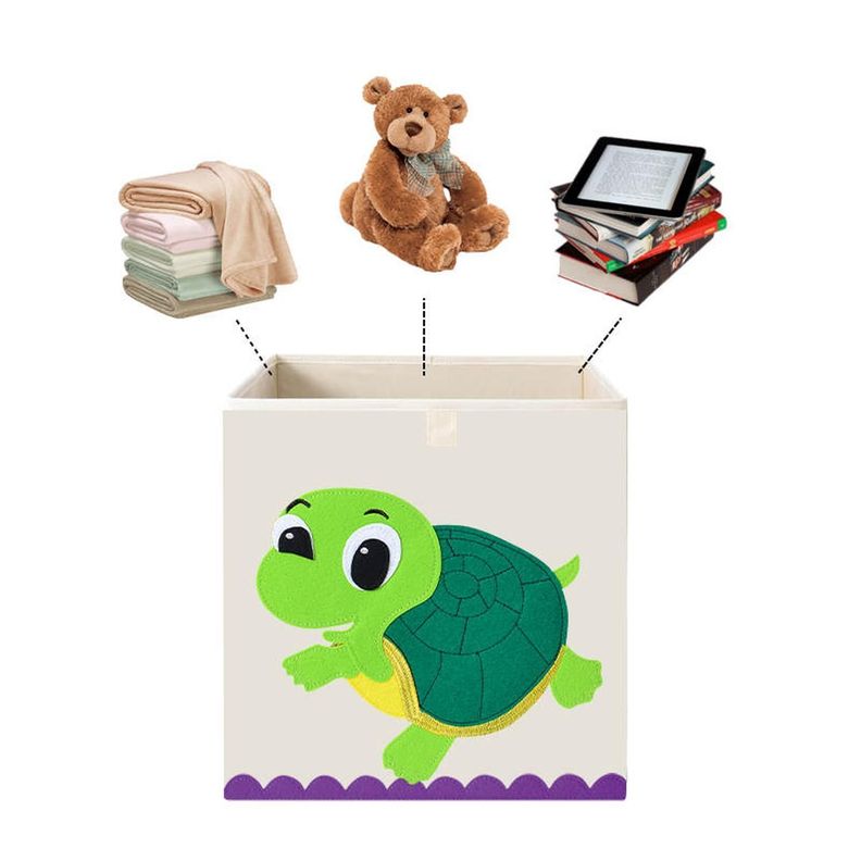 Caja Organizador Juguetes Ropa Infantil Kivara Tortuga-1