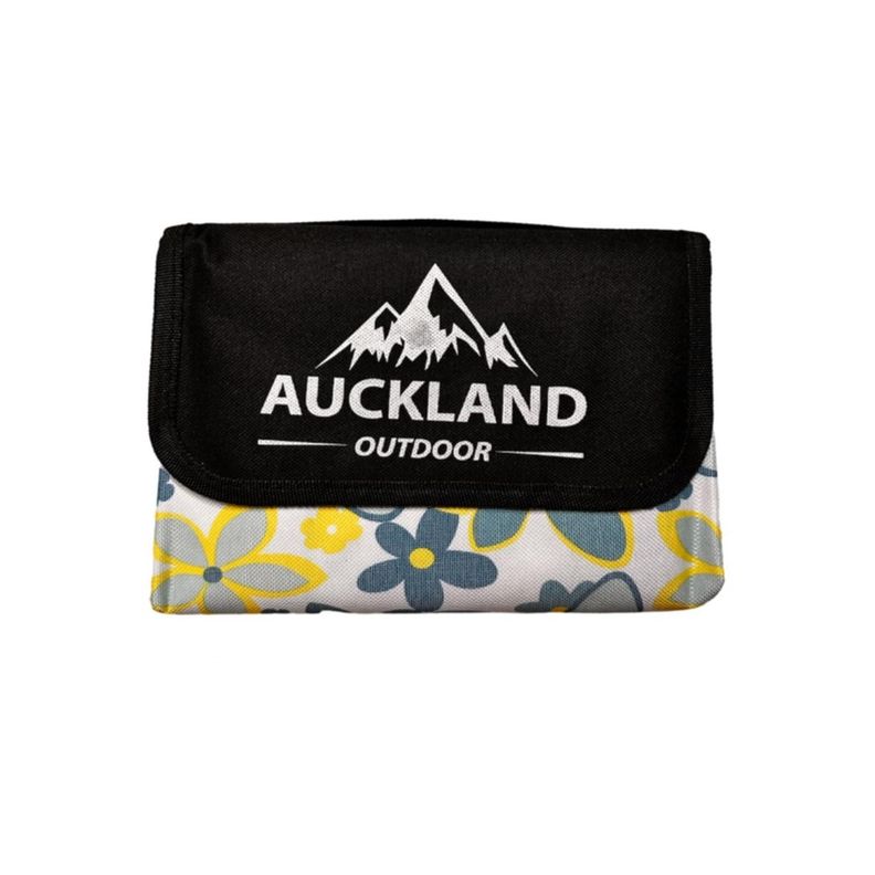 Manta de Picnic Impermeable 150 x 180 Flores Azules-0