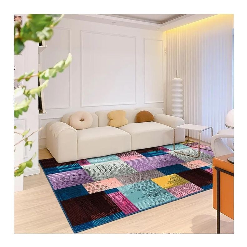 Alfombra Living 120X160 Cm. Etna Tapete 3D Sala Estar