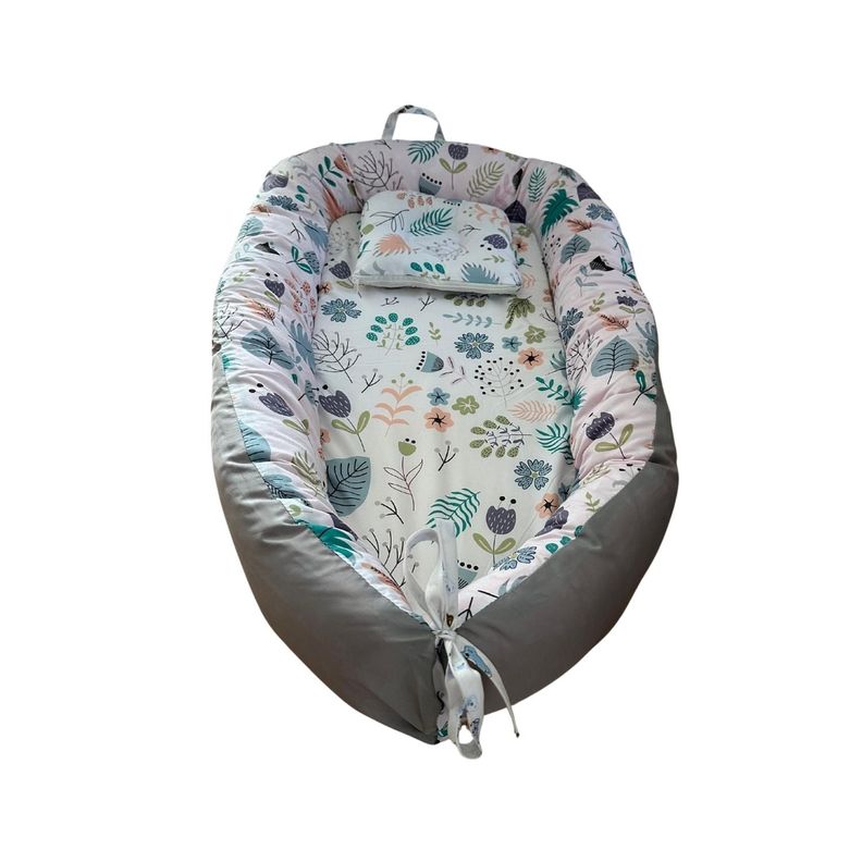 Nido Colecho Bebe Cama Cojin Diseño Diseño Vegetación-1