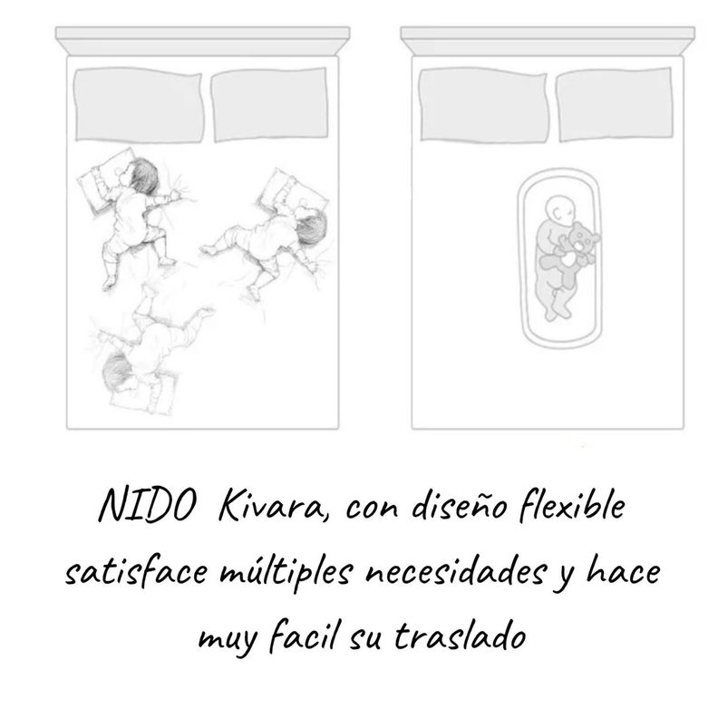 Nido Colecho Bebe Cama Cojin Diseño Diseño Vegetación-3