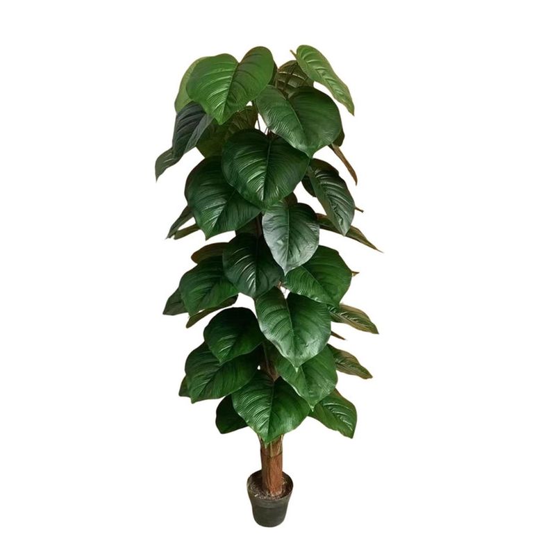 Planta Artificial Decorativa De 160 Cm Con Macetero Verde