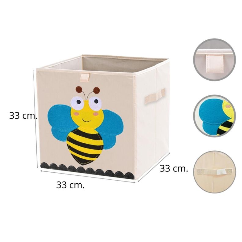 Caja Organizadora Juguetes Ropa Infantil Abeja-1