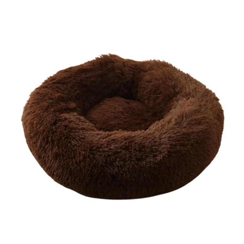 Cama Para Perro / Gato. Antiestres.110 cm de Diámetro. Cafe-0