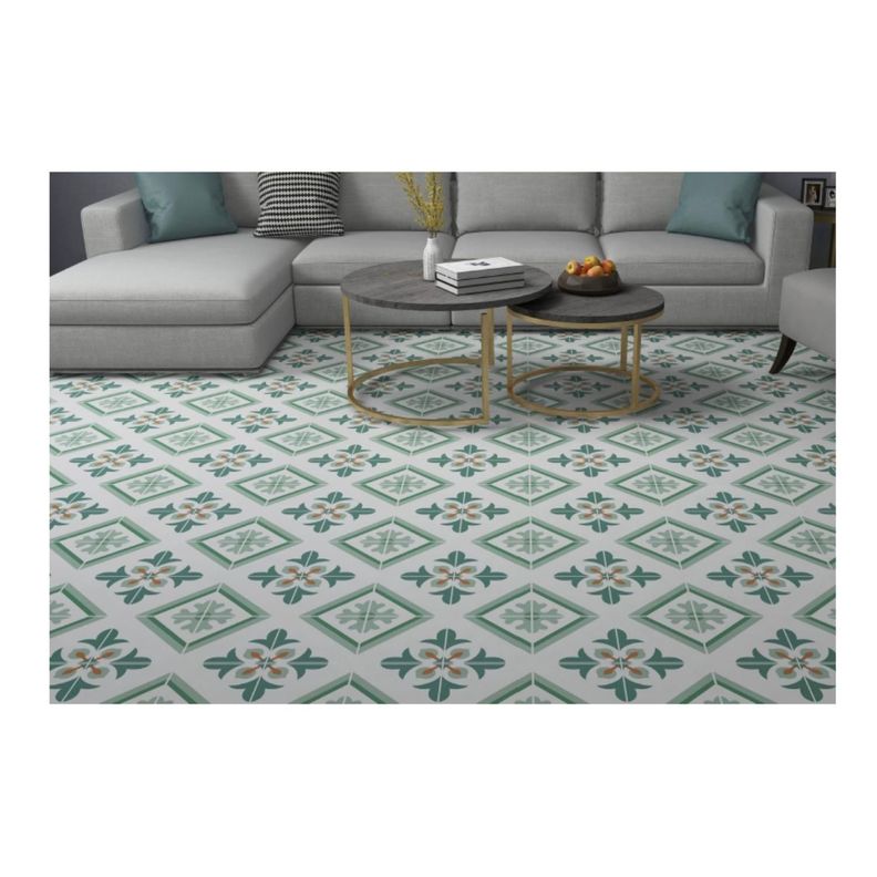 Piso Vinilico Adhesivo. Simil Ceramica. 0,9 m2. 0901-1
