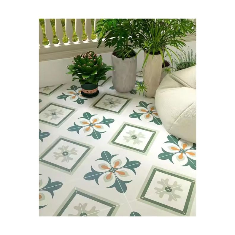 Piso Vinilico Adhesivo. Simil Ceramica. 0,9 m2. 0901-2