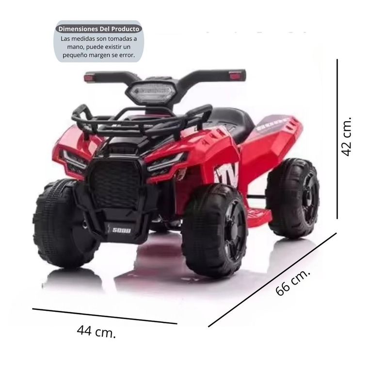 Moto Electrica Bateria Auto Niño Luz Y Sonido 518 Roja-1