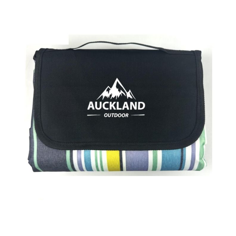 Manta de Picnic Impermeable 150 x 180 Rayas Azules-0