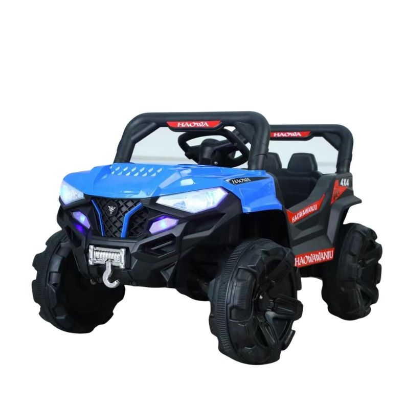 Auto Electrico Jeep Infantil A Batería Con Control 1688 Azul