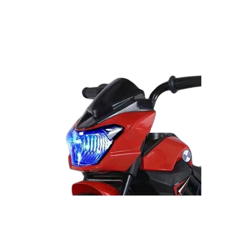 Moto Niño Antivuelco A Bateria Recargable Luz y Sonido Red-1