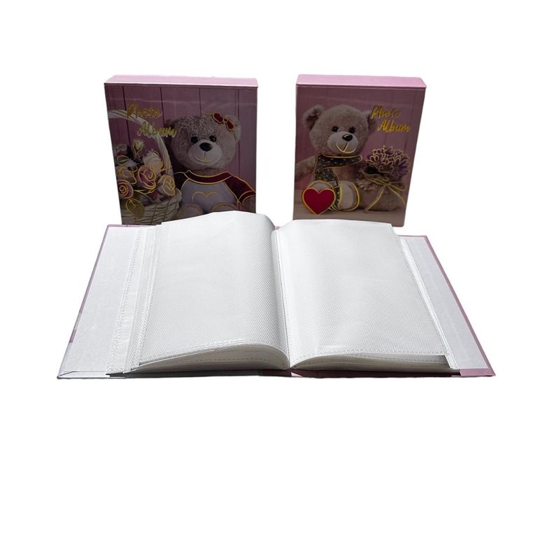 Pack 2 Album Foto Diseño Infantil 40 Fotos 10x15 cm Rosado-0