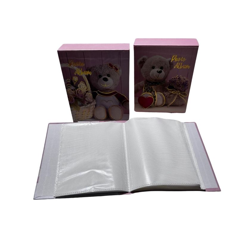 Pack 2 Album Foto Diseño Infantil 40 Fotos 10x15 cm Rosado-1
