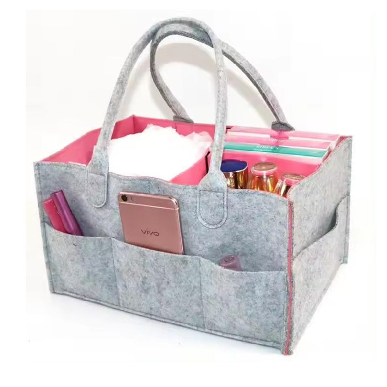 Organizador De Pañales Deluxe Para Mudador Rosa-2
