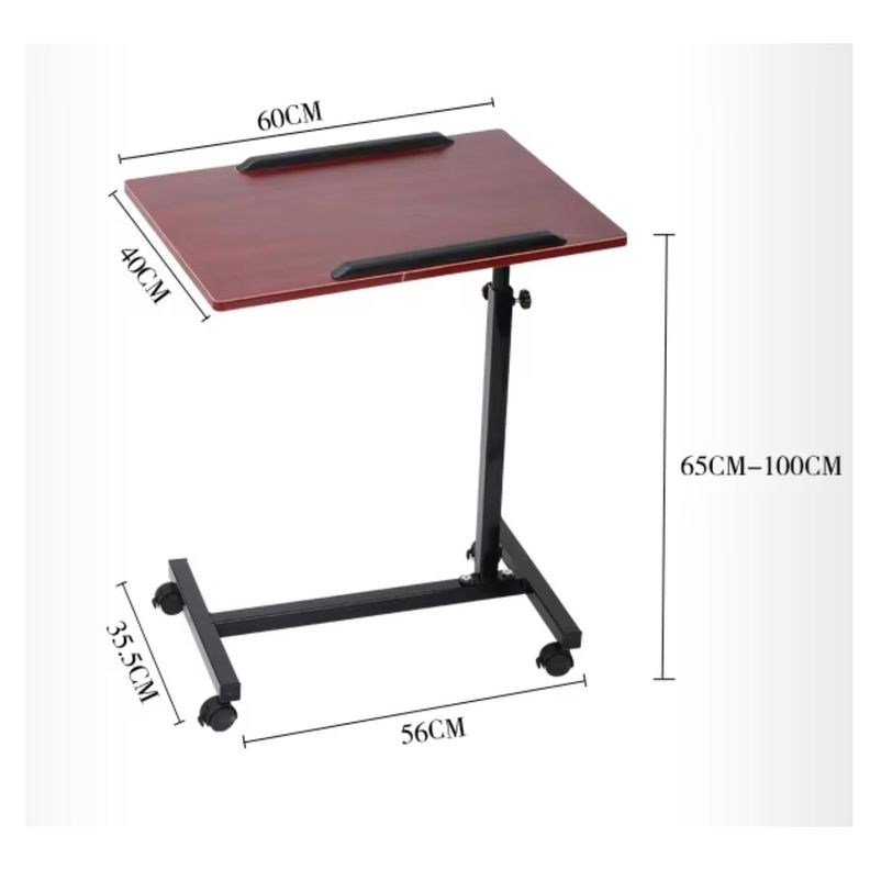 Mesa Plegable Enfermo Cama Altura Ajustable Computador Café-1