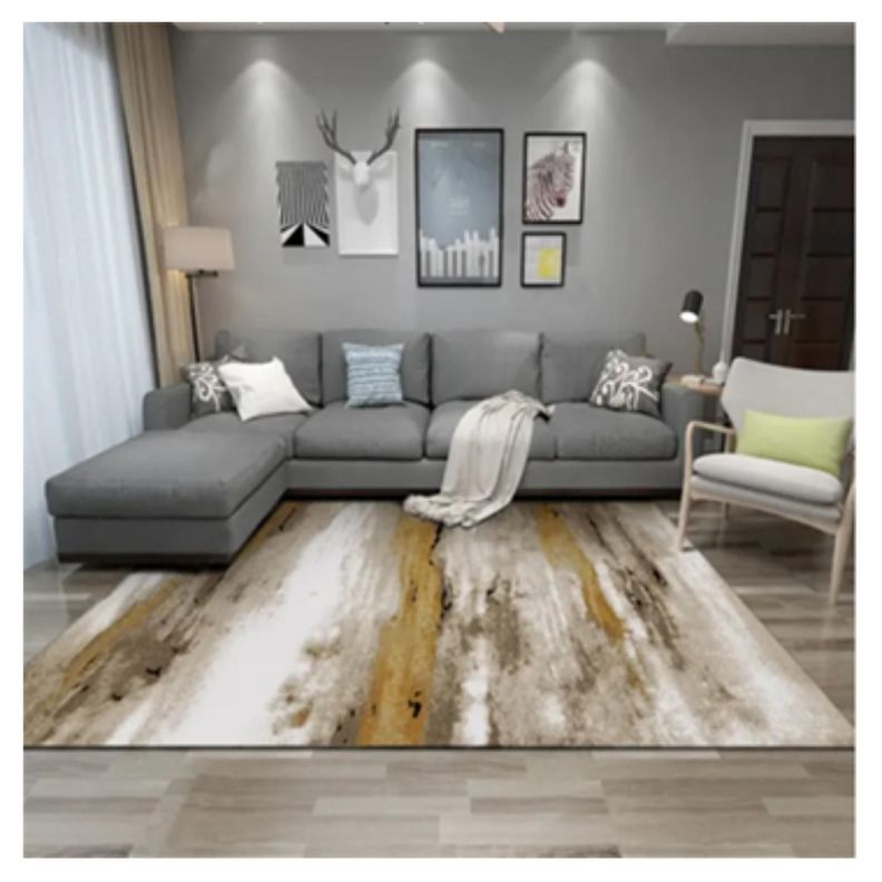 Alfombra Living 120X160 Cm. Fiora Tapete Sala Estar 3D