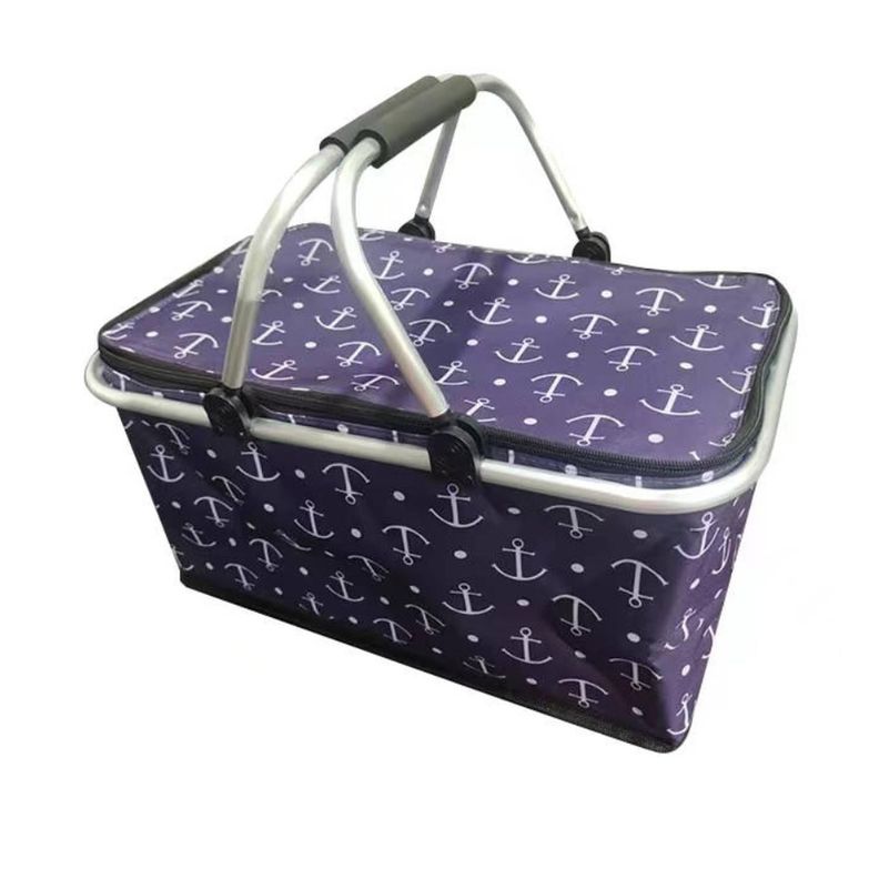 Bolso Termico Plegable Anclas Cooler Canasta Picnic-0