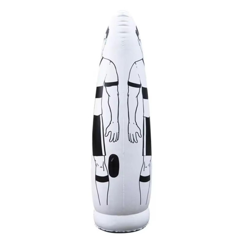 Barrera De Futbol Inflable Para Tiros Libres. 175 cm Blanco-1