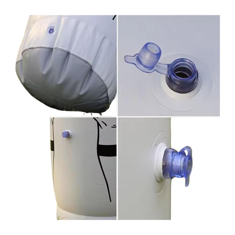 Barrera De Futbol Inflable Para Tiros Libres. 175 cm Blanco-2