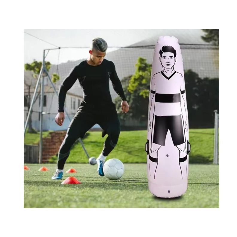 Barrera De Futbol Inflable Para Tiros Libres. 175 cm Blanco-3
