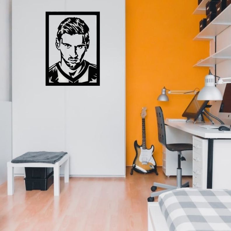 Cuadro decorativo Messi 39x28,5cms-0