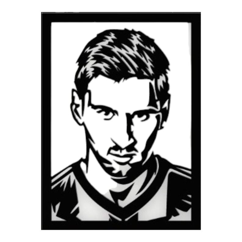 Cuadro decorativo Messi 39x28,5cms-1