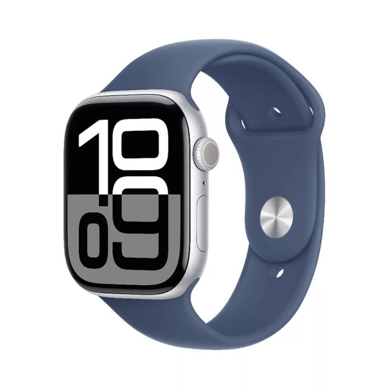 Apple Watch Series 10 Gps 46mm Aluminum Case Sport Band M/l Plata-0