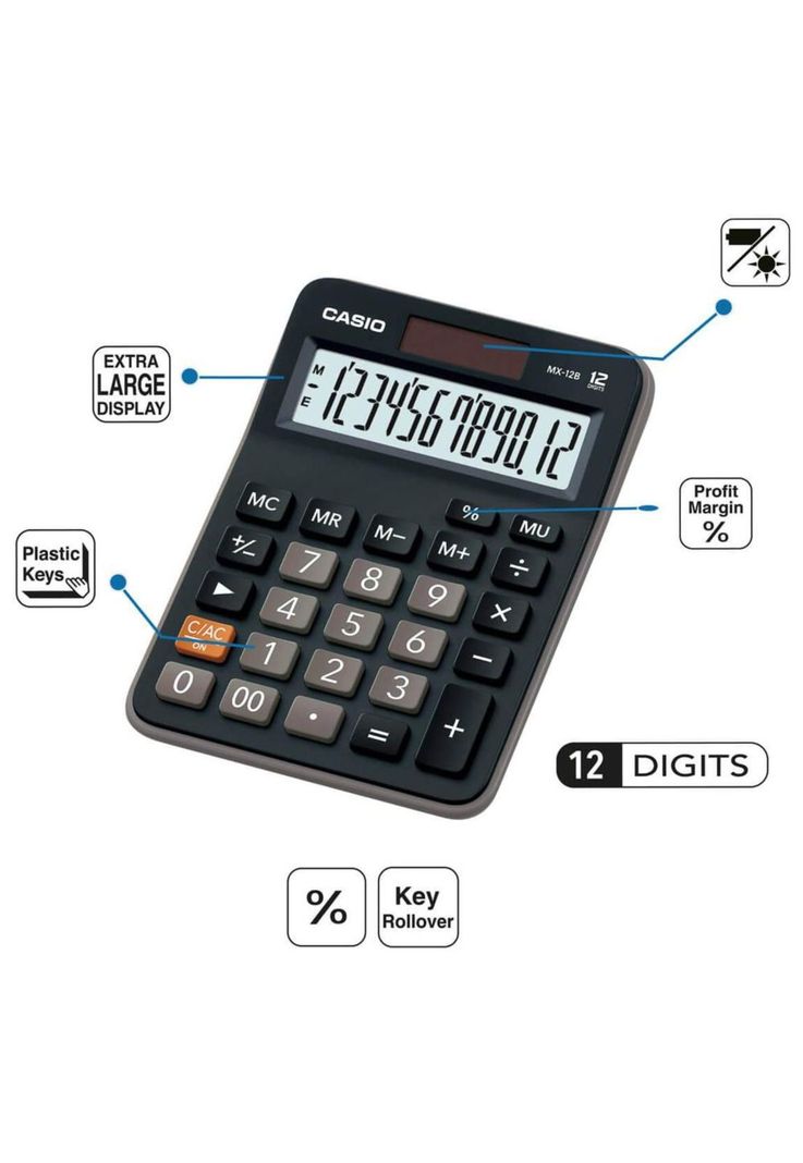Calculadora Mx-12b-Bk Escritorio-1