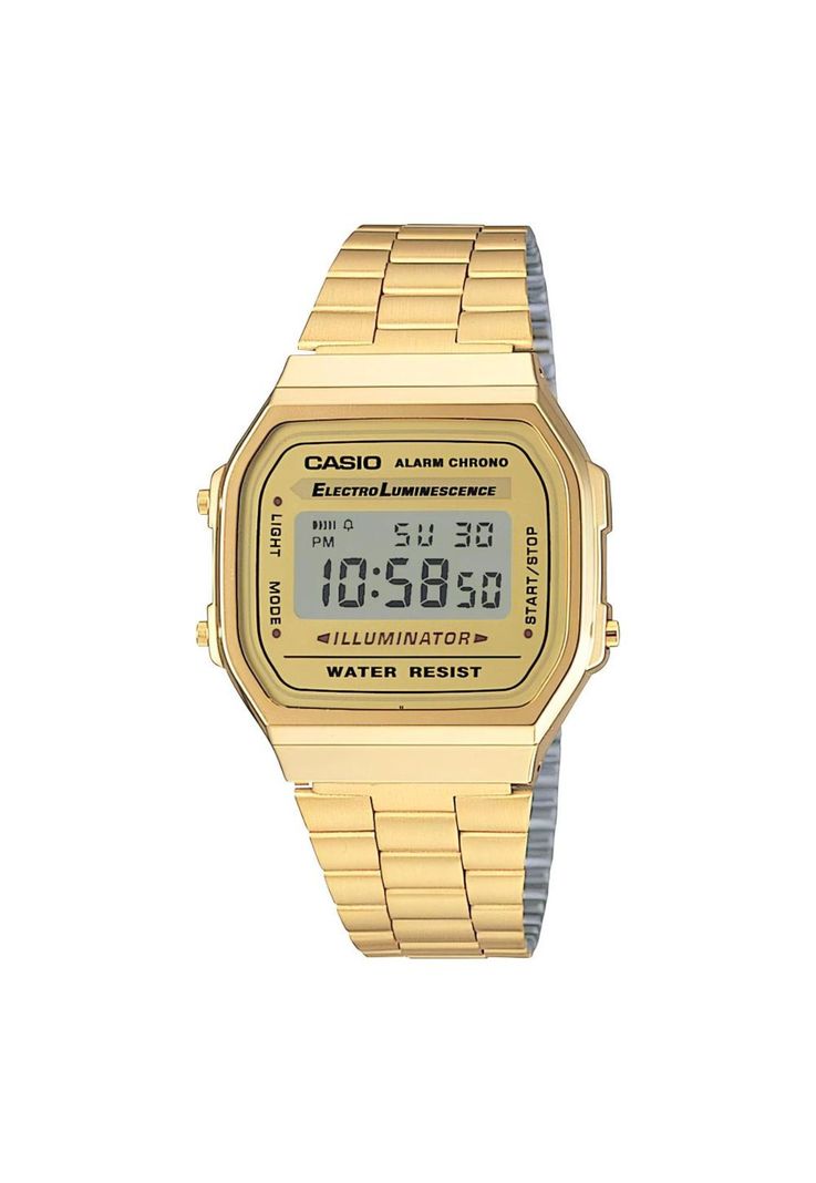 Reloj A-168wg-9 Vintage Digital Metal-0