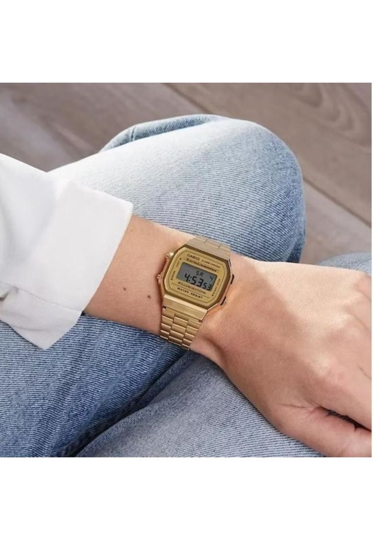 Reloj A-168wg-9 Vintage Digital Metal-7