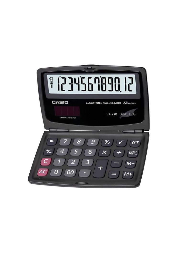 Calculadora Sx-220 De Bolsillo-0