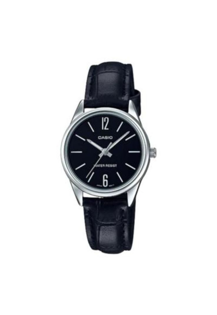 Reloj Ltp-V005l-1b Mujer Analogo Cuero-0
