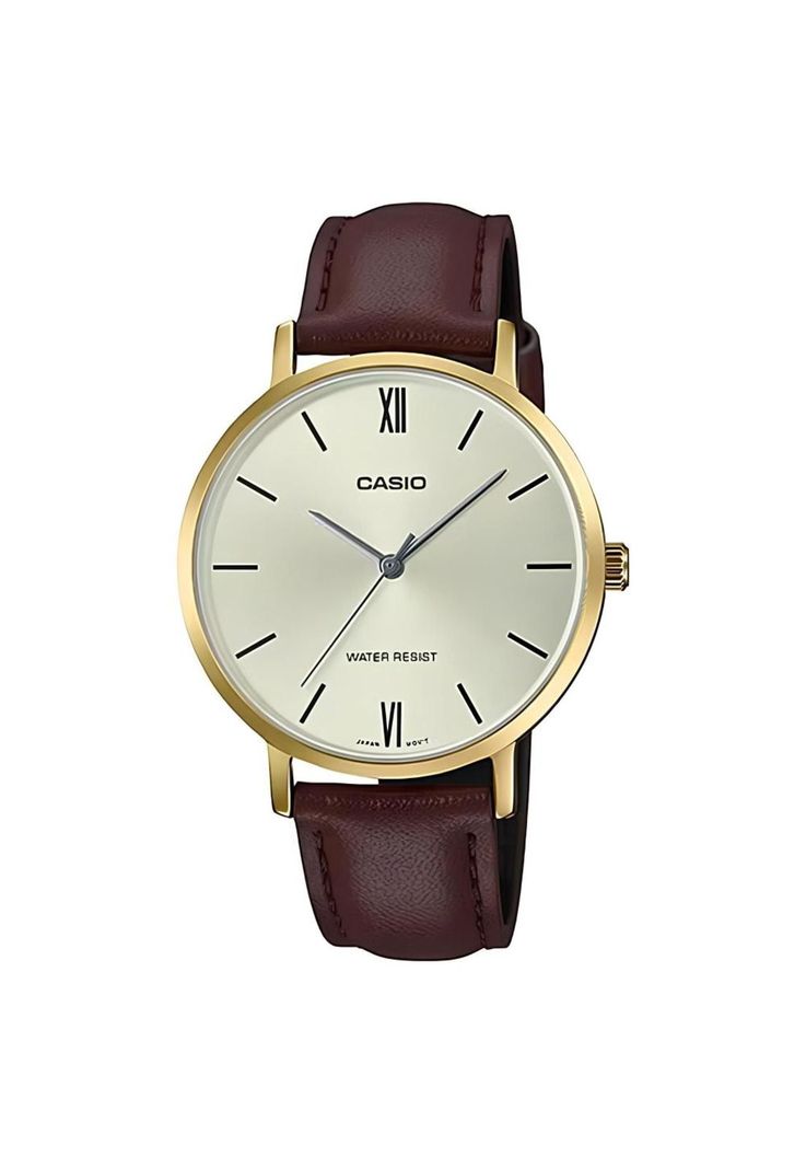 Reloj Ltp-Vt01gl-9b Mujer Analogo Cuero-0