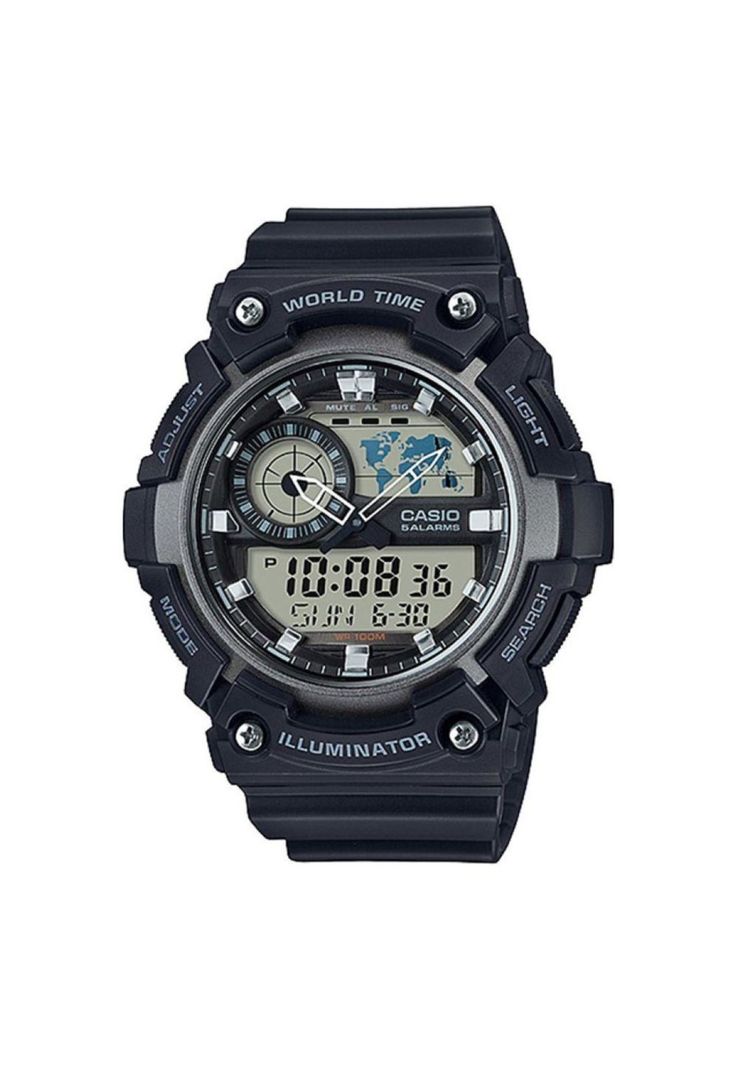 Reloj Aeq-200w-1av Hombre Analogo Digital Resina-0