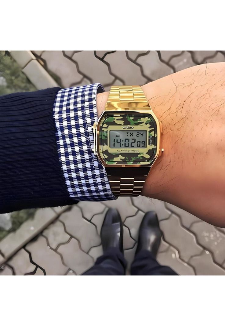 Reloj A-168wegc-3 Vintage Digital Metal-6