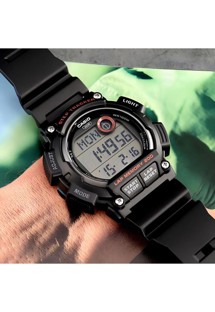 Reloj Ws-2100h-1av Hombre Digital Resina-4