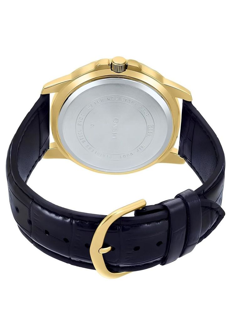 Reloj Mtp-Vd01gl-1ev Hombre Analogo Cuero-1