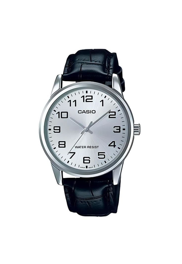 Reloj Mtp-V001l-7b Hombre Analogo Cuero-0
