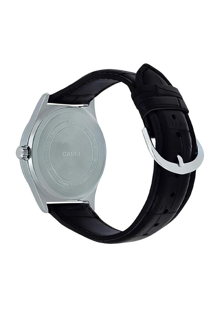 Reloj Mtp-V001l-7b Hombre Analogo Cuero-1