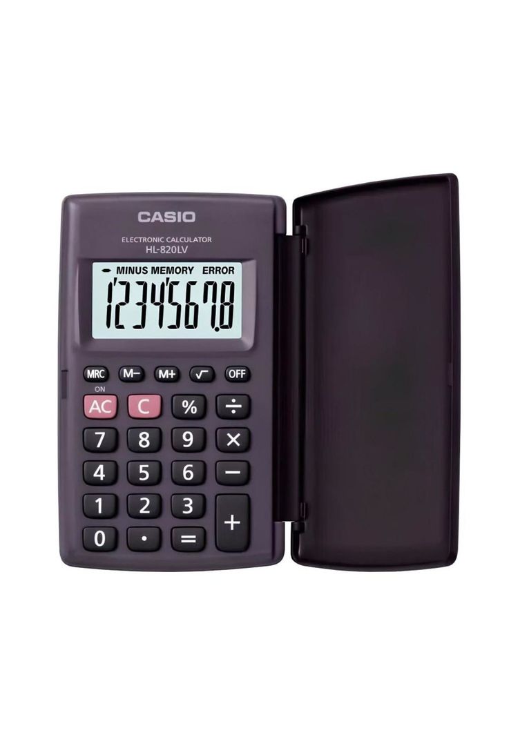Calculadora Hl-820lv-Bk De Bolsillo-0