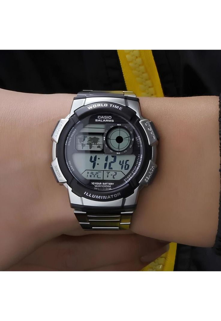 Reloj Ae-1000wd-1av Hombre Digital Metal-4