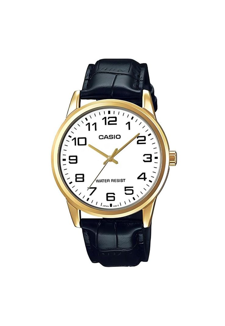 Reloj Mtp-V001gl-7b Hombre Analogo Cuero-0