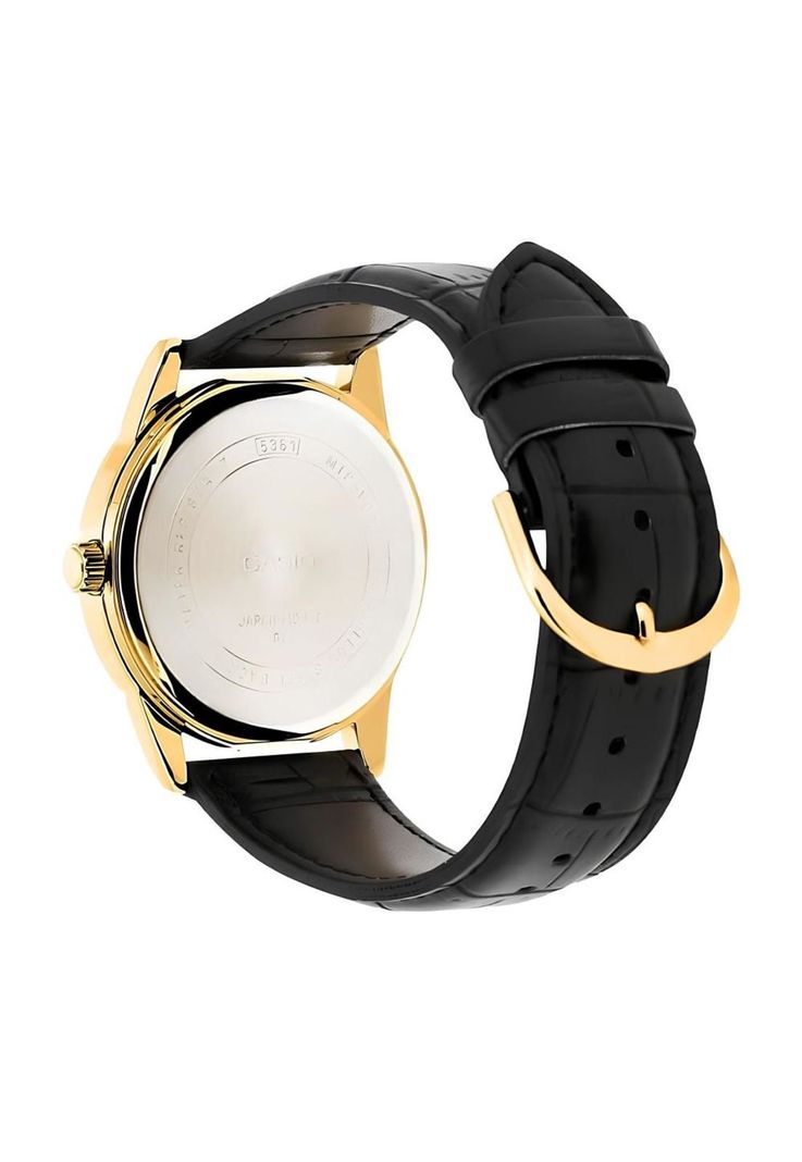 Reloj Mtp-V001gl-7b Hombre Analogo Cuero-1
