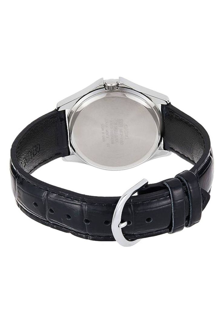 Reloj Mtp-1183e-7b Hombre Analogo Cuero-2