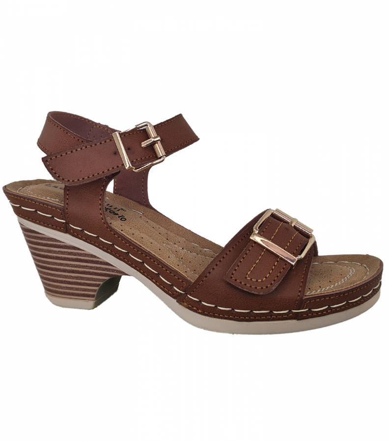Sandalias Mujer Comodas Con Tacon 3077-1