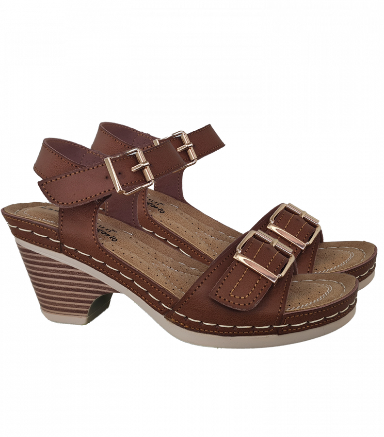 Sandalias Mujer Comodas Con Tacon 3077-2