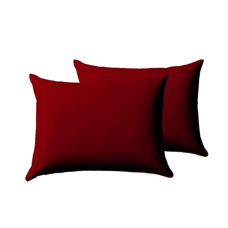 Pack de Almohada 70x40 cm Comodidad para un Sueño Reparador Burdeo-0