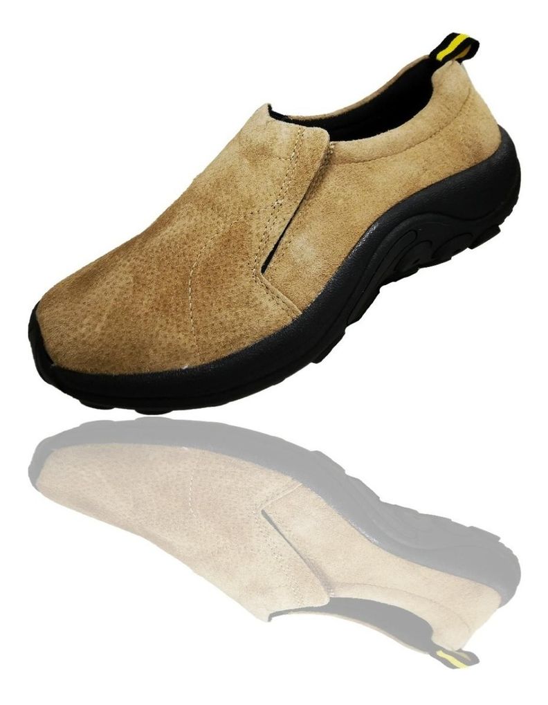 Zapatos De Hombre De Cuero Gamuzado Khaki Casual 888-0