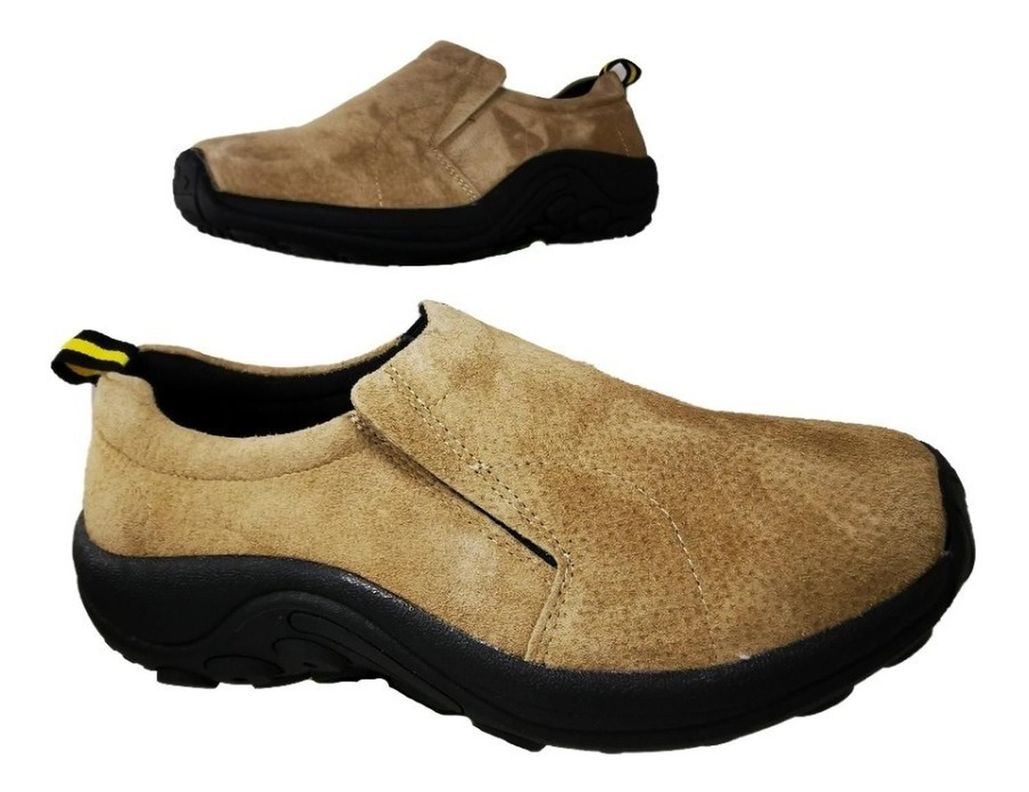 Zapatos De Hombre De Cuero Gamuzado Khaki Casual 888-1