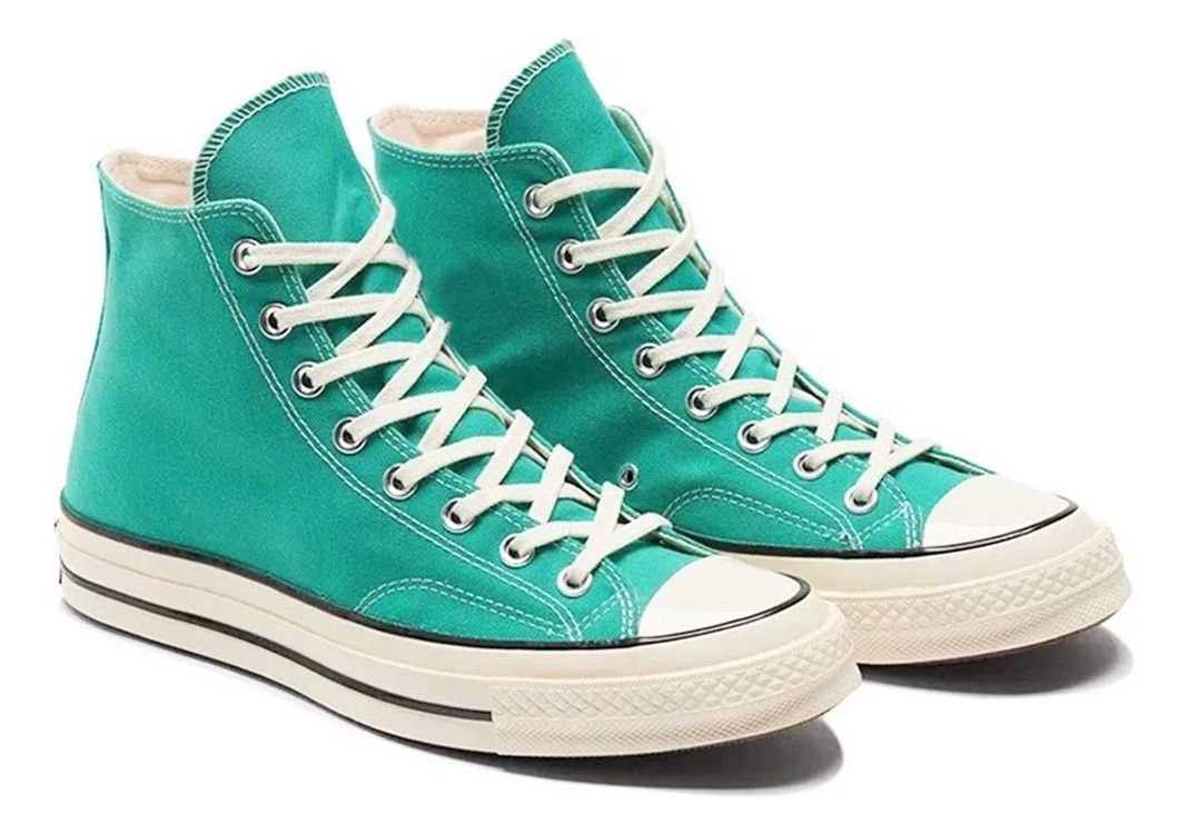 Zapatilla Urbana Infantil De lona Con Caña Turquesa 7199-1