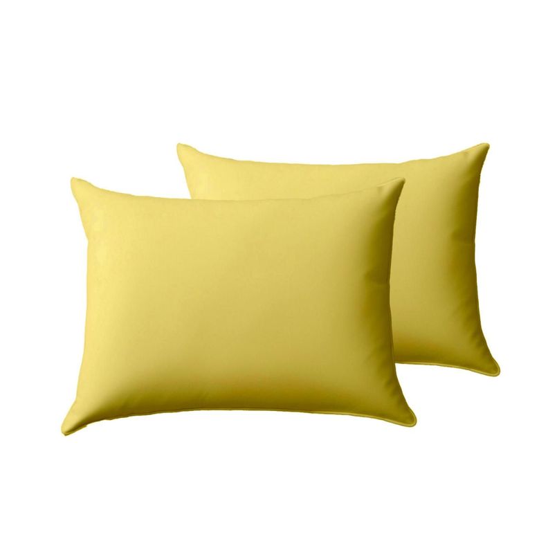 Pack de Almohada 70x40 cm Comodidad para un Sueño Reparador Amarillo-0